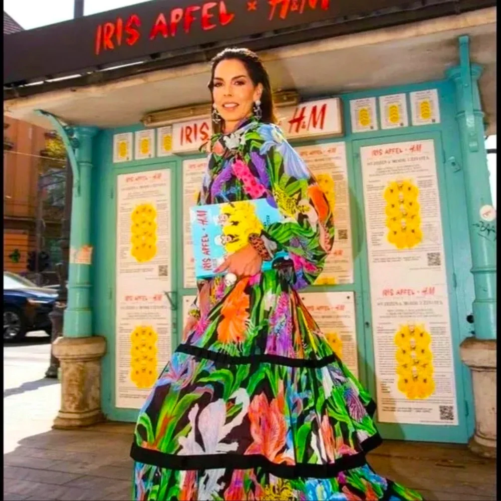 Iris Apfel X H&M Multicolored Ruffle Maxi Skirt - Picture 7 of 16